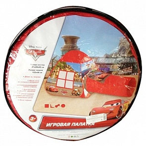 Детская игровая палатка из серии Тачки 2 с тоннелем, в сумке (Играем Вместе, GFA-TONCARS-R (10)sim)